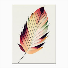 Leaf Pattern Abstract Canvas Print
