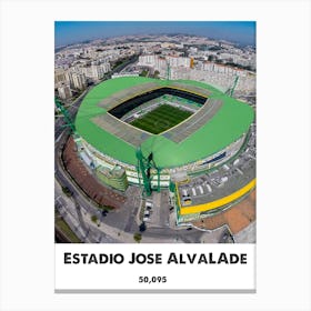 Estadio Jose Alvalade, Football, Stadium, Soccer, Art, Wall Print Canvas Print
