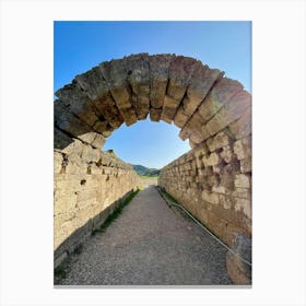 Archway To The Stadium in Olympia Canvas Print