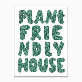 Plant Based House Canvas Print