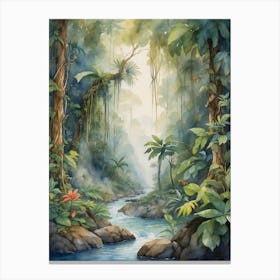 Jungle River Canvas Print