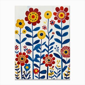 Swedish Flowers Canvas Print