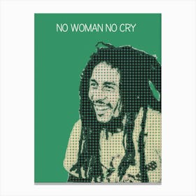No Woman No Cry Bob Marley Canvas Print