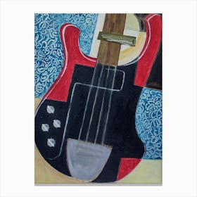 Bass Guitar, Rickenbacker Wall Decor Canvas Print
