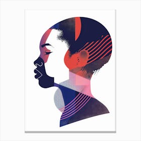 Profile Of A Woman Canvas Print