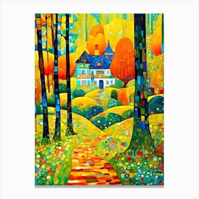 House In The Woods 1 Canvas Print