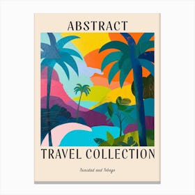 Abstract Travel Collection Poster Trinidad Tobago 1 Canvas Print