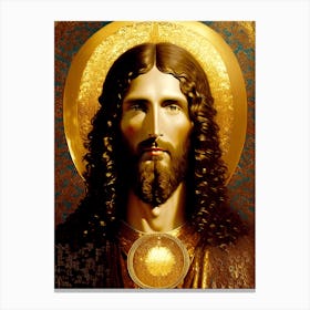Golden Jesus Canvas Print
