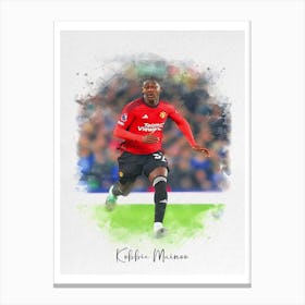 Kobbie Mainoo Manchester United Canvas Print