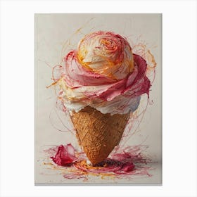 Ice Cream Cone 90 Canvas Print