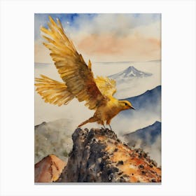 Golden Bird A Canvas Print