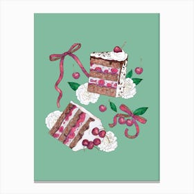 Black Forest Cake Canvas Print