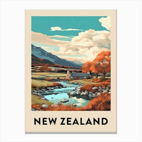 Vintage Travel Poster New Zealand 6 Canvas Print
