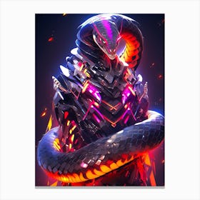 Sci-Fi Art Snake Canvas Print