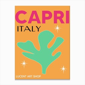 Capri Italy Canvas Print