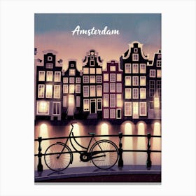 Amsterdam At Night Toile