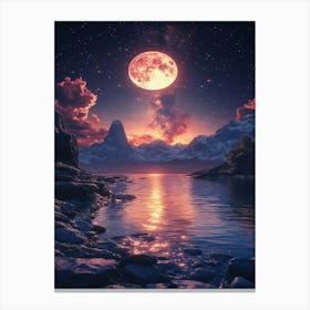 Full Moon In The Sky 4 Canvas Print