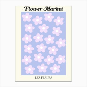 Flower Market purple Canvas Print