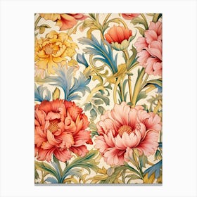 Wallpaper Floral Pattern 16 Canvas Print