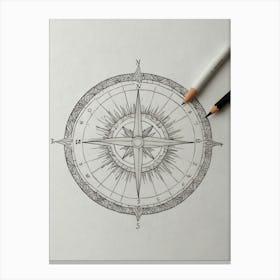 Compass Canvas Print