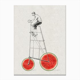 Melon Bike Canvas Print