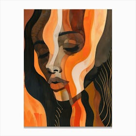 Woman'S Face 43 Canvas Print