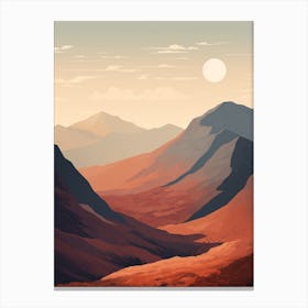 Ben Nevis Scotland 2 Hiking Trail Landscape Canvas Print