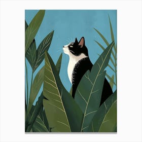 Cat In The Jungle 42 Canvas Print