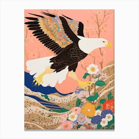 Maximalist Bird Painting Bald Eagle 2 Canvas Print