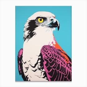 Andy Warhol Style Bird Osprey 3 Canvas Print