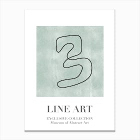 Line Art Abstract Collection 09 Canvas Print