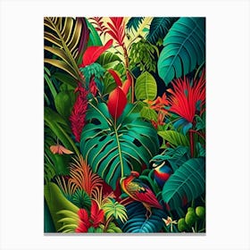 Tropical Paradise 1 Botanical Canvas Print