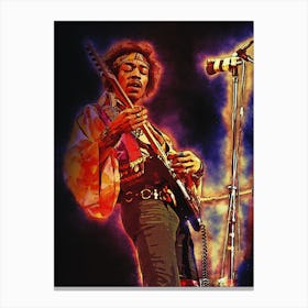 Spirit Of Jimi Hendrix In Concert Canvas Print