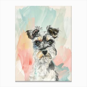 Yorkshire Terrier Watercolour Pastel Illustration Canvas Print