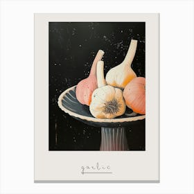 Art Deco Garlic 2 Poster Canvas Print