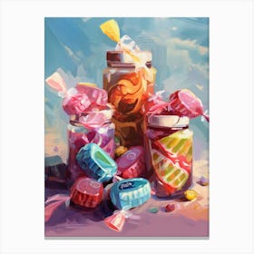 Candies Oil Painting 7 Canvas Print