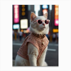 Cat In Sunglasses 1 Canvas Print