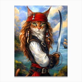 Pirate Cat 5 Canvas Print