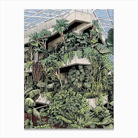 Barbican Conservatory Concrete Jungle Canvas Print