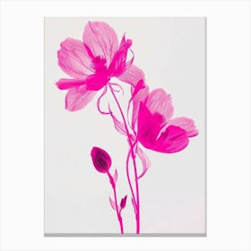 Hot Pink Aconitum 2 Canvas Print