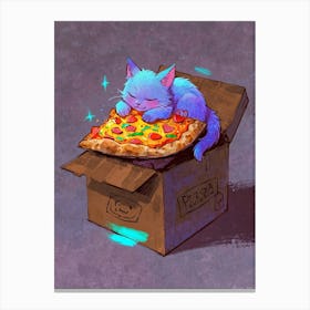 Pizza Cat 3 Canvas Print