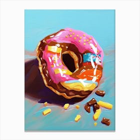A Doughnut Oil Painting 2 Canvas Print
