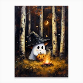 Ghost Campfire 3 Canvas Print