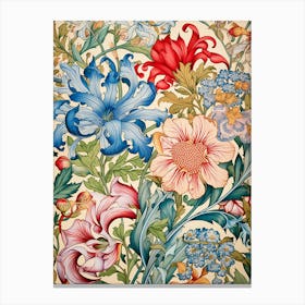 William Morris Floral Wallpaper 7 Canvas Print