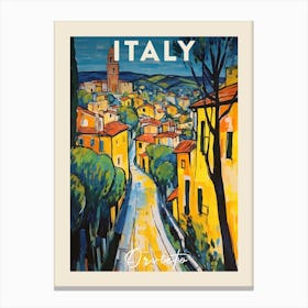 Orvieto Italy 4 Fauvist Painting Travel Poster Canvas Print