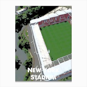 New York Stadium, Rotherham, Stadium, Football, Art, Soccer, Wall Print, Art Print Canvas Print