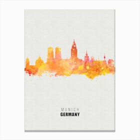 Munich Germany City watercolor Canvas Print