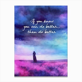 Motivational Canvas Print