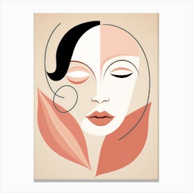 Woman'S Face 6 Canvas Print