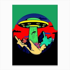 Alien Spaceship 2 Canvas Print